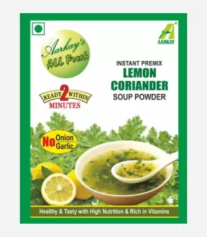 Instant Lemon Coriander Soup Powder(No Onion & Garlic)