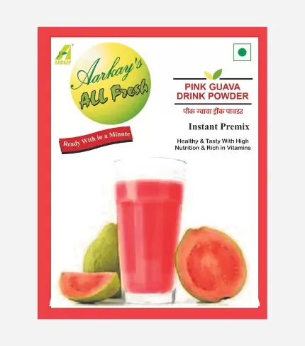 Natural Instant Pink Guava Drink Premix Powder