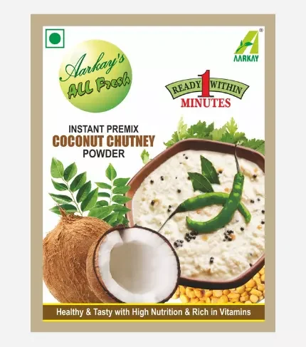 Natural Instant Coconut Chutney Premix Powder